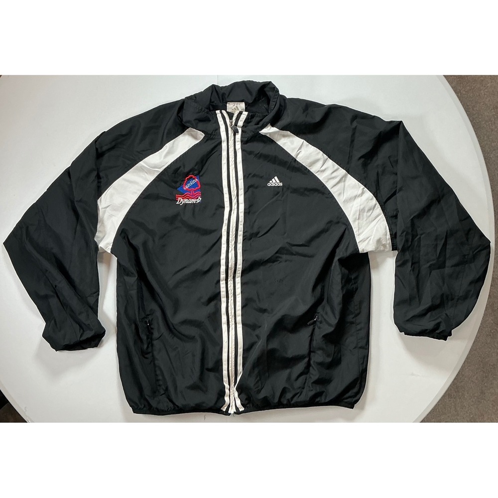 VTG Y2K Adidas Carolina Dynamo Windbreaker Soccer Colorblock Jacket Mens L
